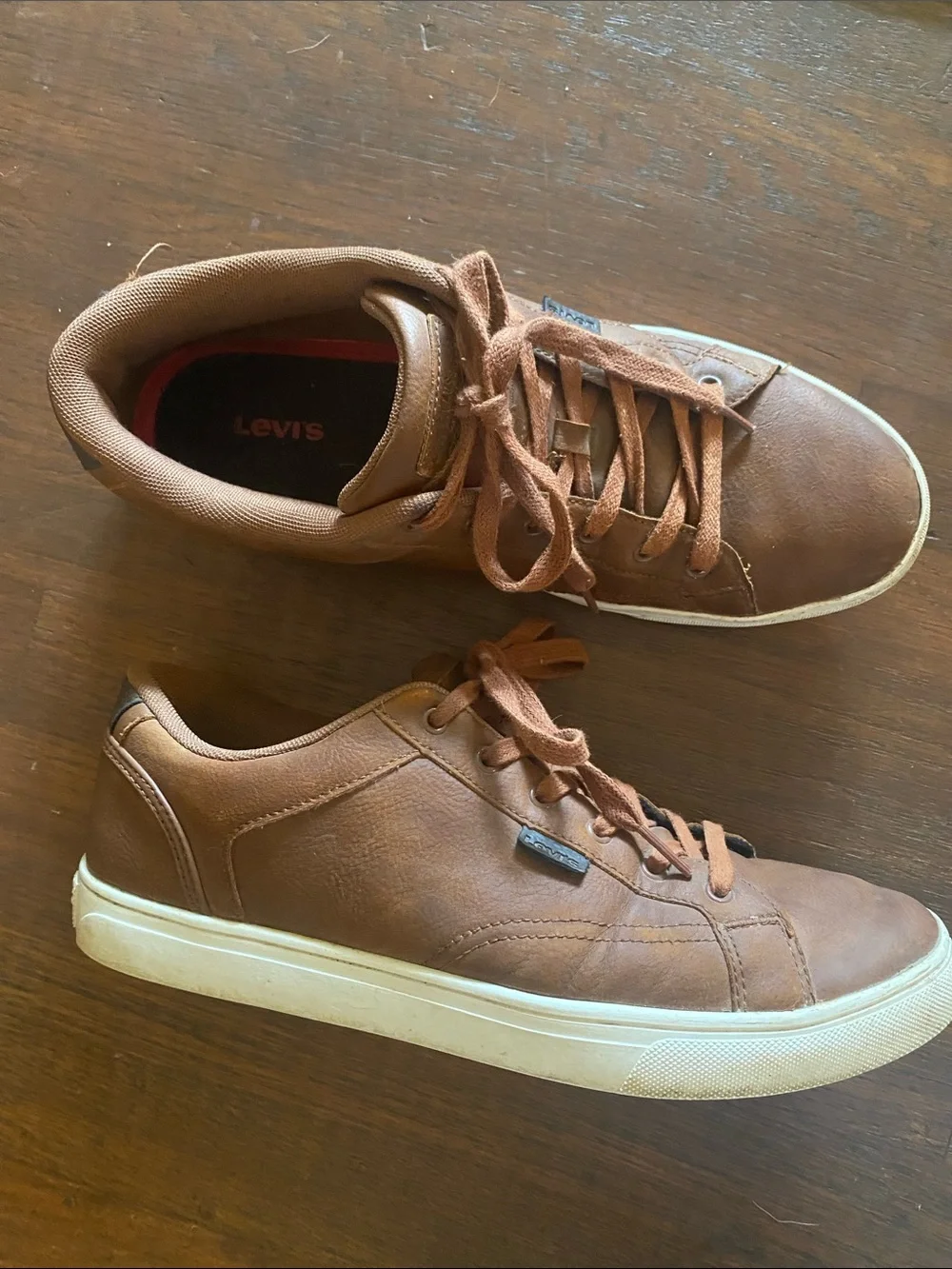 Levi's Men's Brown Low-Top Lace-Up Sneakers